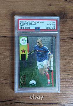 2006 FIFA World Cup Germany #106 PSA 10 GEM MINT Panini Zinedine Zidane