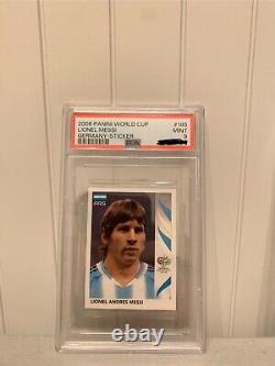 2006 Panini FIFA World Cup Germany, 2006 World Cup, Lionel Messi, Rookie, #185, PSA 9