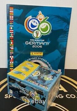 2006 Panini World Cup Germany Sealed Original Box 100 Packets + Empty Album