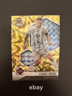 2021-22 Panini Mosaic FIFA Road To World Cup Argentina Lionel Messi Gold SSP