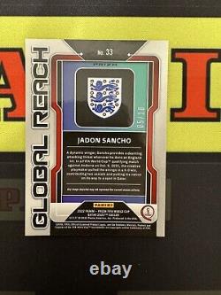 2022 Panini Prizm FIFA World Cup England Jadon Sancho Global Reach Gold /10