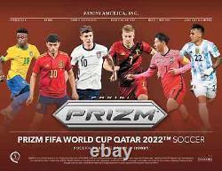 2022 Panini Prizm Fifa World Cup Soccer Football Hobby Box Sealed Trading Cards