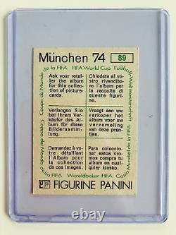 Munchen'74 Original Panini World Cup Sticker #89 Franz Beckenbauer Mint