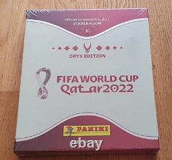 Panini FIFA 2022 World Cup Swiss Oryx Treasure Box, 100 sticker packs + album, lim