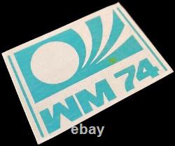Panini Munchen 74 FIFA World Cup # 3 Sticker Logo Badge 1974