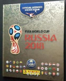 Panini Russia World Cup 2018 Swiss Gold Album & Sticker Set + Extras