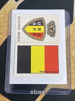 Panini World Cup Mexico 70 1970 Belgium Belgique Team Badge Emblem & Flag